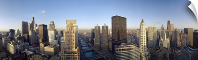 Buildings in a city, Lake Michigan, Chicago, Cook County, Illinois
