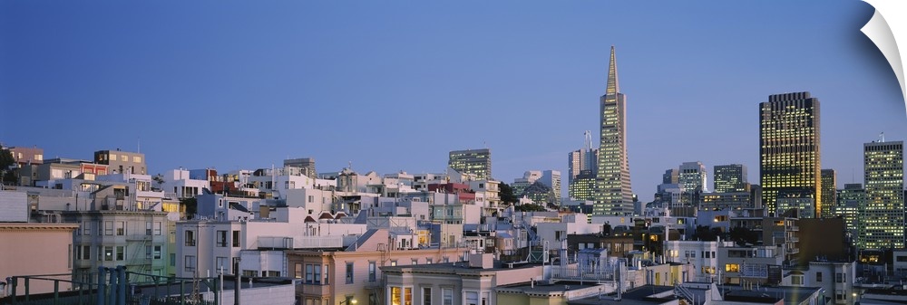 Buildings in a city, Telegraph Hill, San Francisco, California