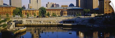 Buildings in a city, Waterplace Park, Providence, Rhode Island