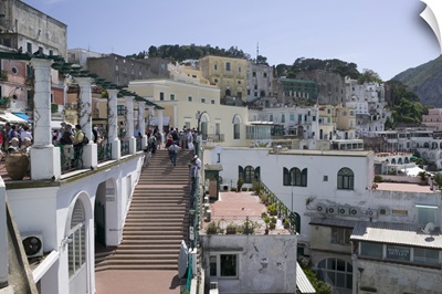 Buildings in a town, Capri, Bay of Naples, Campania, Italy