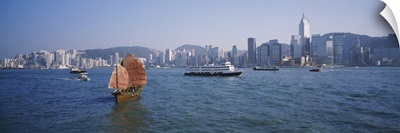 Buildings on the waterfront, Kowloon, Hong Kong, China