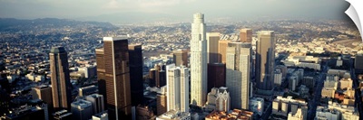 California, Los Angeles, Aerial view of a city