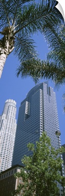 California, Los Angeles, Low angle view of high rise buildings
