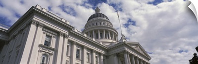 California, Sacramento, Low angle view of State Capitol Building