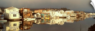 California, Sausalito, houseboats