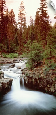 California, Shasta, waterfall
