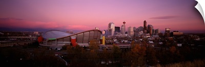 Canada, Alberta, Calgary, High angle view of the Saddledome