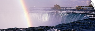 Canada, Ontario, Niagara, Rainbow over Niagara Falls