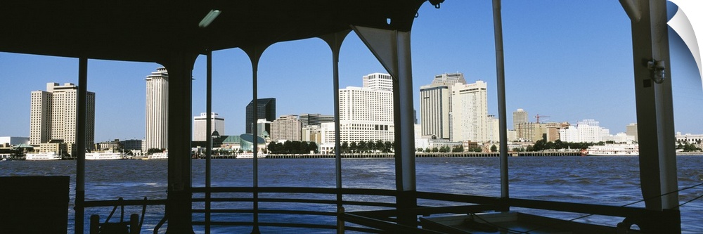 Canal Street Ferry Skyline New Orleans LA