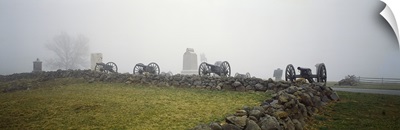 Cannons in a field, Gettysburg, Adams County, Pennsylvania