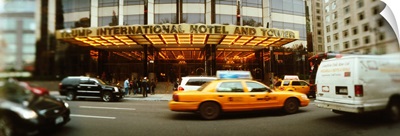 Cars in front of a hotel Trump International Hotel And Tower Columbus Circle Manhattan New York City New York State