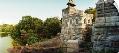 Castle in a park, Belvedere Castle, Central Park, Manhattan, New York City, New York State