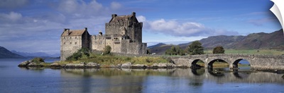 Castle on an island Eilean Donan Loch Duich Dornie Highlands Region Scotland