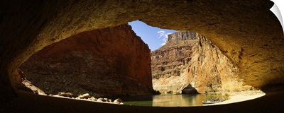 Cave near a river, Colorado River, Arizona