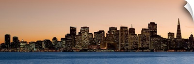City at dusk San Francisco California