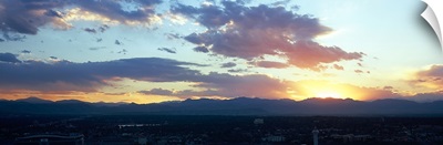 City at the sunrise, Denver, Colorado,
