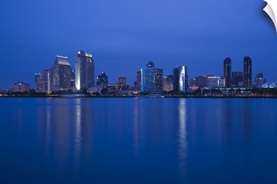 City at the waterfront viewed from Coronado, San Diego, California