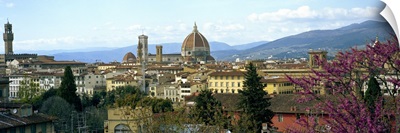 City with Florence Cathedral in the background, Florence, Tuscany, Italy