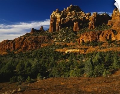 Cliffs on a landscape, Crimson Cliffs, Margs Draw, Munds Mountain Wilderness, Coconino County, Arizona