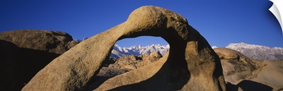 Close-up of a natural arch, Lone Pine Peak, Mt Whitney, California