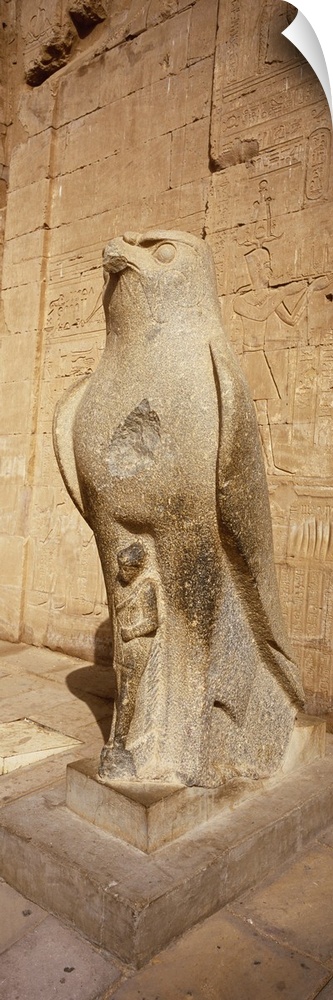 Close-up of a statue, Temple of Horus, Edfu, Nubia, Egypt