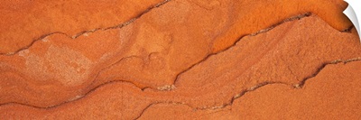 Close-up Sandstone rocks Lake Superior shore Upper Peninsula MI