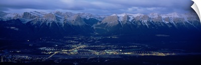 Cloud over mountains, Canmore, Alberta, Canada