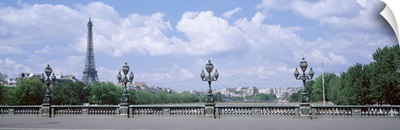 Cloud over the Eiffel Tower, Pont Alexandre III, Paris, France