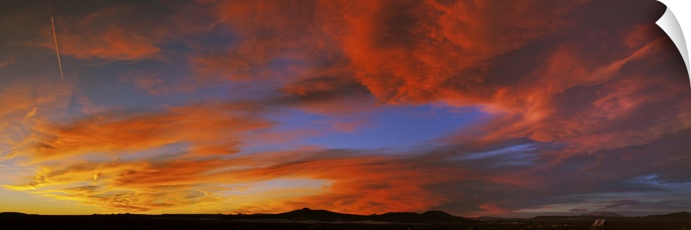 Clouds in the sky at sunset, Taos, Taos County, New Mexico, USA