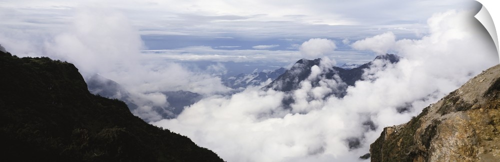 Clouds near a mountain range, Mt Kilimanjaro, Tanzania