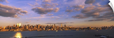 Clouds over a city at sunset, Manhattan, New York City, New York State