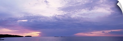 Clouds over a lake, Lake Superior, Upper Peninsula, Michigan