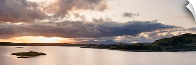 Clouds over a lake, Loch Melfort, Glenmore, Argyll, Argyll And Bute, Scotland