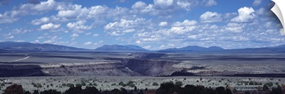 Clouds over a landscape, Rio Grande Gorge, Taos, New Mexico