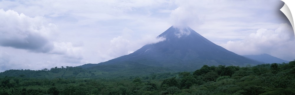 Clouds over a mountain peak Arenal Volcano Alajuela Province Costa Rica