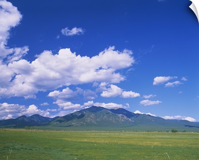 Clouds over a mountain range, Taos, Taos County, New Mexico
