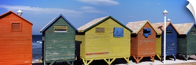 Colorful huts on the beach St. James Beach Cape Town Western Cape Province South Africa