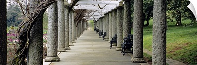 Columns along a path in a garden, Maymont, Richmond, Virginia