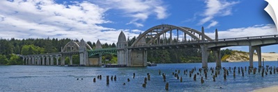 Conde B. McCullough Memorial Bridge, Siuslaw River, Coos Bay, North Bend, Oregon