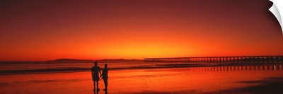 Couple Sunset Anacapa Island CA