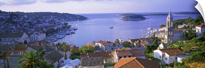 Croatia, Hvar, Hvar Island, Town on the waterfront