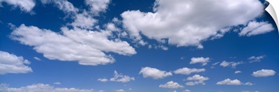 Cumulus clouds in the sky