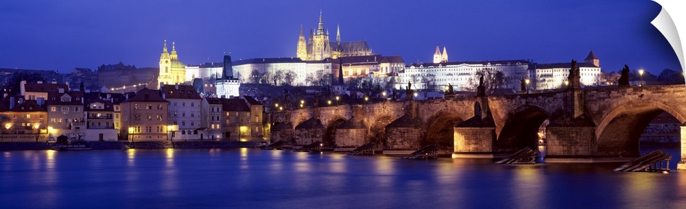 Czech Republic, Prague, Vltava River, Charles Bridge