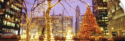 Daley Plaza Christmas Lights Chicago IL