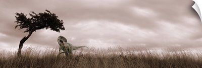 Dinosaur in grass