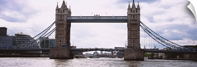 Drawbridge across a river, Tower Bridge, Thames River, London, England