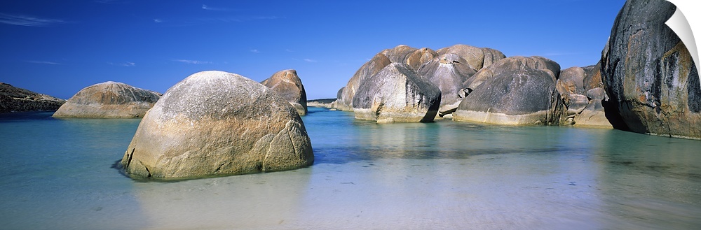 Rock formations on the coast, Elephant Rocks, William Bay National Park, Denmark, Western Australia, Australia