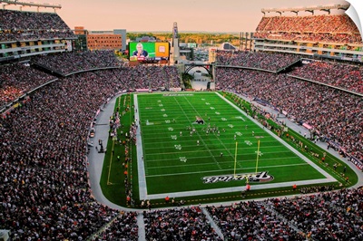 Elevated view of Gillette Stadium, New England Patriots