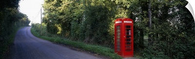 England, Worcestershire, phone booth
