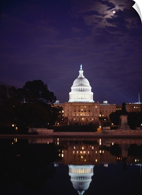 Facade of a government building, Capitol Building, Washington DC